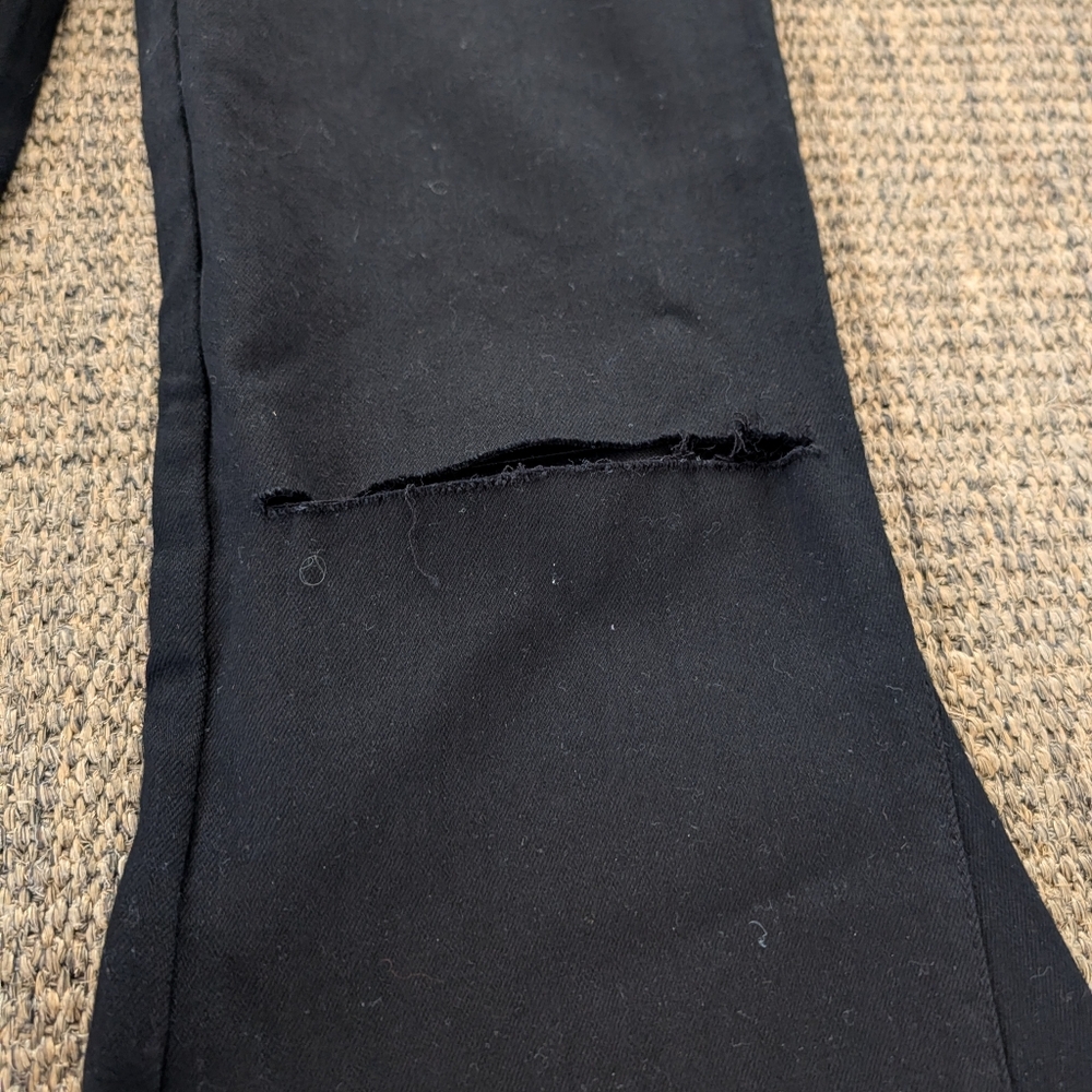 Show Me Your Mumu Berkeley Bells Long Wide Leg Jeans Flare High Rise Fray Sz XL - Picture 3 of 10